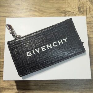 Givenchy Embossed Black Card Holder